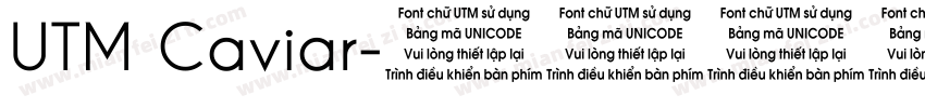 UTM Caviar字体转换